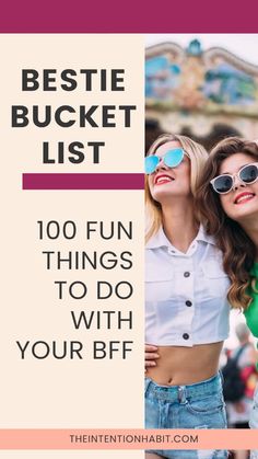 Looking for the ultimate bucket list ideas for best friends? This friend bucket list has tons of fun adventures and bestie bucket list ideas! Whether you want a summer bucket list for friends or 100 things to do with your best friend, get ready for unforgettable memories! Best Friend Bucket List Ideas, Friend Bucket List Ideas, Bucket List Ideas For Friends, Bestie Bucket List, Bucket List For Friends, Friend Bucket List, Do With Your Best Friend, Ideas For Best Friends, Best Friend Bucket List