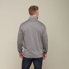 The Lightweight Quarter Zip is a comfortable 100% cotton pullover that is suitable for any season. This embroidered double-L pullover can be worn on its own or as a layer for extra warmth. Throw the Puffer Vest over this quarter zip, hop in the saddle, and ride. Model is 6'1 and wearing size M. Cotton Half-zip Sweatshirt For Layering, Casual Half-zip Sweater For Layering, Outdoor Half-zip Cotton Sweatshirt, Handcrafted Boots, Handmade Boot, Cotton Pullover, Puffer Vest, Free Bag, Quarter Zip