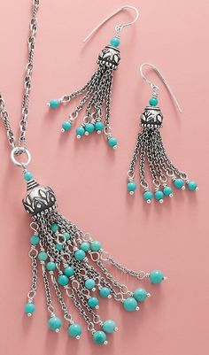 Anting Manik, Tassel Earing, Beaded Earrings Patterns, Tassel Jewelry, Figaro Chain, Homemade Jewelry, James Avery, Earring Patterns