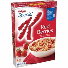 a box of cereal with fruit and yogurt