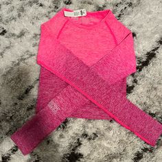 Pink By Victoria’s Secret Long Sleeve Workout Crop Top With Thumb Holes! Never Worn Brand New With Tags. Size Xs. Casual Pink Snug Activewear, Casual Pink Fitted Activewear, Casual Pink Snug Fit Activewear, Pink Stretch Long Sleeve Crop Top, Pink Long Sleeve Stretch Crop Top, Trendy High Stretch Pink Tops, Trendy Pink High-stretch Tops, Pink Fitted Long Sleeve Activewear, Fitted Pink Long Sleeve Activewear