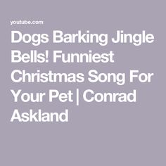 Dogs Barking Jingle Bells! Funniest Christmas Song For Your Pet | Conrad Askland