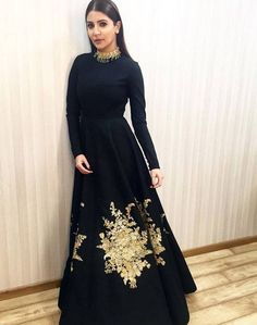 Black Indian Gown, Patiala Salwar, Anushka Sharma, Dress Indian Style, Indian Designer Outfits, Anarkali Dress, Indian Attire