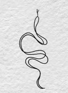 a black and white drawing of a snake