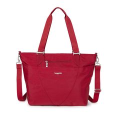 PRICES MAY VARY. LIGHTWEIGHT AND WATER RESISTANT: Measuring 12"H x 18"W x 5.5"D and weighing 1.25 lbs with a 52” adjustable and removable crossbody strap, this water-resistant travel tote is ideal for all day on the go! THE PERFECT CARRY-ON: With a lightweight, roomy design, Baggallini’s Avenue travel bag is the perfect tote for traveling or as a catch-all everyday purse. ZIPPERED POCKETS: A padded 10”x 13” laptop compartment keeps your laptop computer safe, while other zippered pockets secure y Everyday Purse, Sac Lunch, Laptop Tote, Travel Tote, Laptop Pocket, Mens Gift Sets, Pump Sandals, Baby Clothes Shops, Handbag Accessories