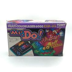 an old nintendo game box with the title mario do written in english and japanese characters on it