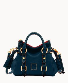 Handpainted Bags, Travel Shoes, Saddle Leather, Navy Fashion, Dooney And Bourke, Dooney Bourke Handbags, Dooney & Bourke, Balenciaga City Bag, Bago