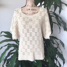 Nwot Knitted Sweater. Excellent Condition. No Tags No Tag Size. Please Refer To Picture For Measurements. Size Is L. Beautiful Knitted Design. Color Cream.#205 A Knitted Design, Design Color, Knitted Sweater, Colorful Sweaters, Knitted Sweaters, Sweaters For Women, Cream, Tags, Women Shopping