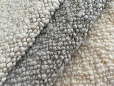 closeup of white and gray carpeting material