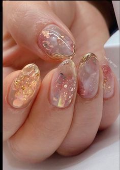 Short Nail Art Ideas, Short Nail Art, Easy Nail Designs, Water Color Nails, Asian Nails, Hippie Nails, Beauty Nails Design, Classy Acrylic Nails, Pretty Gel Nails