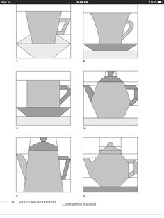 the instructions for how to make a teapot in adobe and photoshopped on paper