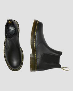 Slip-resistant Round Toe Boots For Streetwear, Leather Boots With Round Toe And Secure Fit, Leather Boots With Secure Fit And Round Toe, Leather Boots With Slip-resistant Secure Fit, Classic Boots With Slip-resistant Round Toe, Classic Slip-resistant Boots With Round Toe, Dr Martens Chelsea Boots, Dr Martens Chelsea, Chelsea Boots Style