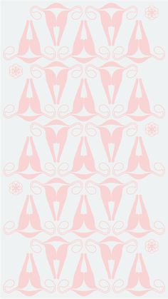 a pink and white wallpaper with letters on it