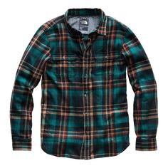 Shell: 100% Organic cotton Lining: 80% cotton 20% polyester Midweight Mens Outdoor Clothing, Check Shirts, Mens Flannel Shirt, Long Sleeve Flannel, Men Shirt Style, North Face Mens, Slim Fit Men, Outdoor Outfit, Plaid Flannel