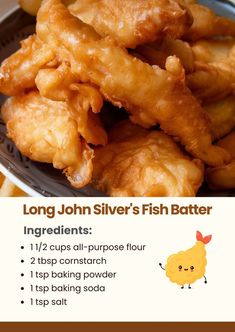 the recipe for long john silver's fish batter