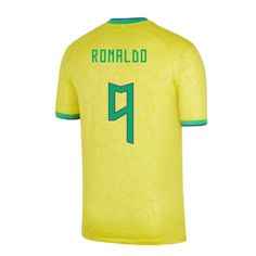 the new ronaldo jersey is shown in yellow and green