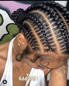 6 Braids Cornrows, 6 Braids Hairstyles Black, 6 Cornrows, Braided Hairstyle, Trendy Hairstyle