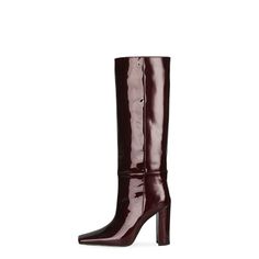 Shop Burgundy Mirror Block Heel Tall Boots Fall Knee High Boots with Square Toe color Burgundy for Music Festival, Night Club, Party, Work with worldwide Free shipping & Free return. Burgundy Fitted Heeled Boots For Party, Burgundy Boots For Office Wear In Fall, Burgundy Boots For Office Use In Fall, Chic Burgundy Boots For Party, Elegant Burgundy Party Boots, Purple Formal Boots For Fall, Burgundy Heeled Boots For Fall Party, Fall Burgundy Heeled Boots For Party, Burgundy Heeled Boots For Party In Fall