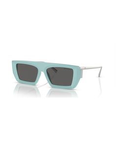 in stock Luxury Blue Sunglasses With Uva Protection, Designer Blue Sunglasses With Gradient Lenses, Modern Blue Square Frame Sunglasses, Luxury Blue Sunglasses For Summer, Chic Blue Square Frame Sunglasses, Modern Light Blue Tinted Sunglasses, Modern Light Blue Sunglasses For Summer, Tiffany Blue, Women's Sunglasses