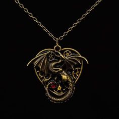 dragon necklace dragons dragon jewelry gothic dragon gift for him steampunk wedding steam punk mens steampunk gift for girlfriend steampunk necklace fantasy necklace fantasy jewelry dragon pendant Dragon Locket, Mens Steampunk, Birthday Gift Girlfriend, Gothic Dragon, Garnet Wedding, Steam Punk Jewelry, Jewelry Gothic, Book Locket