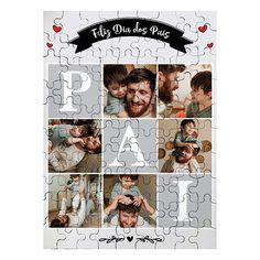 a puzzle with the words pa and pictures of people in different languages on it's sides