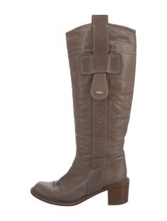 Chloé Leather Knee-High Riding BootsNeutralsSemi-Pointed ToesFit: This style typically runs a half size small.Unfortunately, due to restrictions, this item may not be eligible for shipping in all areas. Leather Riding Boots, Boot Shoes Women, Riding Boots, Knee High, Chloe, Shoe Boots, Women Shoes, Running, Boots