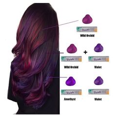 Lil breakdown of the colors used for @megannicolemusic hair  I forgot the dang plus sign for the bottom color, but you get the idea  in both mixtures I only used a tiny bit of #violet. @pravana violet is one strong motha. I used all diagonal sections, per usual. My go to. Plus Sign, Fabulous Hair, Hair 2024, Hair Color Purple, Natural Styles, Burgundy Hair, Haircut And Color, Colorful Hair, Hair Color And Cut