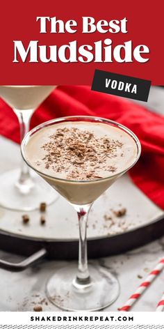 Mudslide Drink, Kahlua Drinks, Baileys Drinks, Kahlua Recipes, Vodka Recipes Drinks, Whipped Vodka, Baileys Recipes, Mudslide