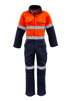 Mens Orange Flame HRC 2 Hoop Taped Spliced Overall Coveralls Mens, Event Security, Hospitality Uniform, Design Guidelines, Reflective Tape, Womens Clothing Sizes, 1/4 Zip, Mens Bottom, Motorcycle Jacket