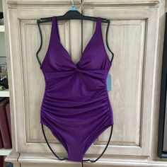 Smismivo One This Has Adjustable Straps And Removable Padding. It Is Fully Lined. It Is Brand New With The Tags. It Does Not Have A Hygiene Strip In It Though. Color Purple, Womens Swim, Adjustable Straps, One Piece, Brand New, Tags, Purple, Women Shopping