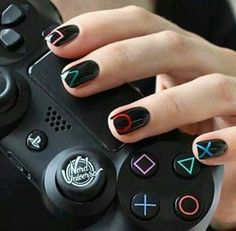 Gamer Backgrounds, Cool Ps4 Controllers, Wallpaper Ps4, Unusual Nail Designs, Cartoons Movies, Cherry Nails, Acrylic Nails Coffin Short, Acrylic Nails Coffin, On My Own