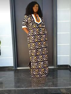 This dress is an african women dress,it makes you look elegant among others,suitable for all occasions.This dress make you look elegant among others,suitable for all occasions. Great sewing techniques and our prices are moderate. Our items are made with great quality fabrics. We have it in different colours so you can decide the color you prefer, just contact us. As soon as your order is received and your measurement is provided we start working on it and get it ready in a very short time and ship it through DHL express which delivers within 3-6 business days. If you have any enquiry, feel free to start an etsy conversation. Thank you for visiting my shop. Black Ankara Fabric Maxi Dress, Black Long Sleeve Dress In Ankara Fabric, Adire Dress, Wedding Dress Women, Women Attire, Boubou Dress, Women Gown, African Wear Styles For Men, Women's Outfits