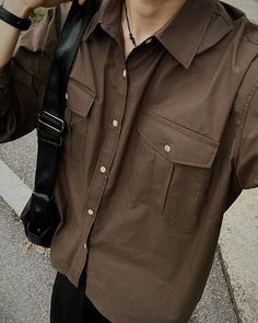 Collared Shirt Outfit Men, Hermes Cabin, Collared Shirt Outfits, Outfit Cowok, Shirt Outfit Men, Style Korea, Adam Sandler