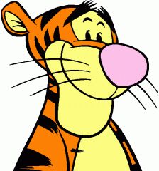 an image of a cartoon tiger with big teeth