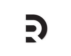 the letter r is made up of black and white letters