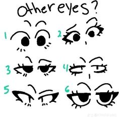 how to draw cartoon eyes for kids