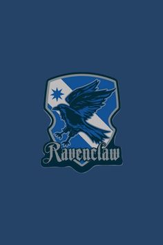 the ravenclaw logo on a blue background