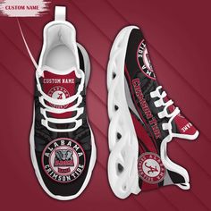 Alabama Crimson Tide Mascot Custom Name Personalized Max Soul Shoes For Men Women Sports Shoes For Men, Sneakers Running, Running Sports, Eva Sole, Alabama Crimson, Alabama Crimson Tide, Crimson Tide, Chicago Bears, Running Sneakers