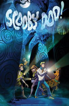 the poster for scooby's pop, which is featured in an animated movie