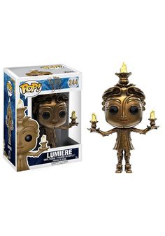 the pop vinyl figurine is gold and has an ornate crown on it's head