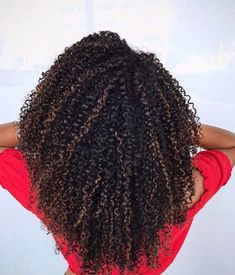 Curly Hair Color Ideas, Curly Hair Color, Partial Highlights, Natural Curly Hair Cuts, Highlight Color, Brown Curly Hair