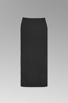 A double-layer, stretch long skirt with a cut at the center back for movement. Featuring racer-cuts from the hip down, and a striking, circular void at the hip. The print is taken from an image of the façade of Le Centre Pompidou in Paris - a high-tech building which is renowned for its ‘inside-out’ design approach, where the structure & mechanical services are visible on the exterior of the building. Made from a recycled nylon & spandex blend, the fabric has a soft, supportive, matte feel. It i Black Stretch Elastane Maxi Skirt, Black Elastane Pencil Skirt For Evening, Black Long Elastane Skirt, Black Elastane Long Skirt, Long Black Elastane Skirt, Black Fitted Elastane Maxi Skirt, Black Stretch Full-length Pencil Skirt, Fitted Black Elastane Maxi Skirt, Black Elastane Bottoms With Side Slits