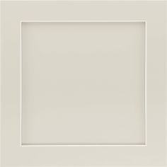 a white square frame with a light colored wall in the center and bottom corner, on an off - white background