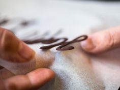 When you write on parchment, you can refrigerate it until the chocolate hardens, then pop the words off — doing so adds a fun 3-D look to your desserts. Chocolate Taco, Layered Chocolate Cake, How To Decorate Cakes, Taco Cake, Fun Messages, Birthday Cake Writing, Chocolate Letters