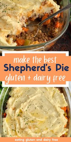 the best shepherd's pie gluten and dairy free