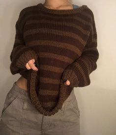 Downtown Outfits, Cream Knit Sweater, Swaggy Outfits, Pullover Sweater Women, Crochet Sweater, Gotham, Cute Casual Outfits