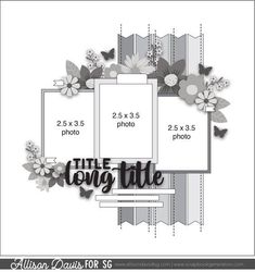 Scrapbooking Sketches 12x12, Bestie Scrapbook, Inspiring Sketches, Paris Scrapbook, Allison Davis, Fall Scrapbook Layouts, Family Layout, Scrapbooking Templates, Page Scrapbooking