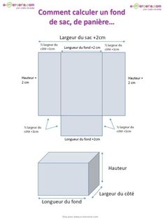 an image of a box with measurements for it