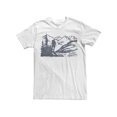 Take a hike in style with this men's graphic tee. Take a hike in style with this men's graphic tee. Crewneck Short sleevesFABRIC & CARE Cotton Machine wash Imported Size: XL. Color: White. Gender: male. Age Group: kids. Hiking Forest, Summer Hiking, Take A Hike, Forest Landscape, Endless Summer, Mens Graphic Tee, This Man, Fabric Care, In Style