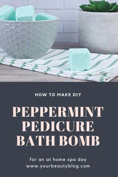 How to make a pedicure bath bomb.  Use foot fizzies for a foot soak to soften your feet and soothe tired feet. Diy Foot Soak, Homemade Lotions, Bath Bomb Recipe, Foot Soaks, Peppermint Eucalyptus, Natural Beauty Recipes, Bombe Recipe, Bath Bomb Recipes, Natural Beauty Diy